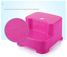 WYB Steso per Bambini Sgabello Baby Doppio Sgabello Fun Sgabello Sgabello Plastica Sgabello Step Sgabello Aumenta Il Bagno Sgabello,Blu