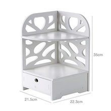 LiuliuBull W Portachiavi in Legno di plastica con cassetto Triangolazione Multistrato Bagno Bagno Bagno Bagno Stoccaggio angolare
