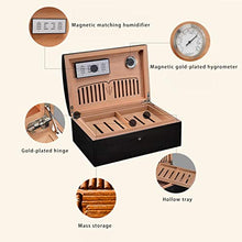 Umidificatori Humidor Armadio for Sigari Doppio Contenitore for Sigari Scatola for Sigari Cava Multistrato di Grande capacità Scatola for Sigari con Design Cavo Grande Scatola for Sigari