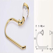 PYROJEWEL Parete cremagliera Bagno cremagliera cremagliere Gancio Bagno Pendente Hardware Anello di Oro Tubo in Rame/Appeso/cremagliera (21 * 9 * 12 5cm) mensola da Bagno