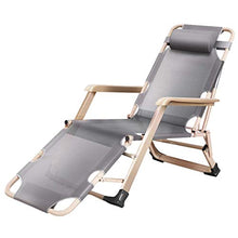 SHUAIIJUAN Sedia per il tempo libero domestico Patio Lounge Poltrone Sdraio Sdraio Zero Gravity di relax all'aperto Patio pieghevoli sedie a sdraio con poggiatesta regolabile rimovibile - Grey