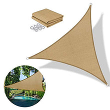 vogueyouth Tenda da Sole a Vela - Tenda da Sole per Esterno con tendalino Parasole da Giardino all'aperto, tettoia Triangolare per Piscina per Blocco UV da Giardino - 2/2,5/3,6/4/5 Metri