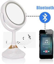 Specchio da Taglio A Specchio da Tavolo A Specchio Musicale A LED Bluetooth con Specchio Altoparlante Illuminato Specchio per Il Trucco Specchio con Luce