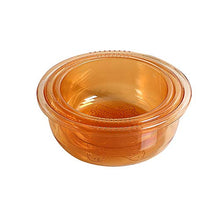 GYL Bacino Pieghevole XSJZ Lavabo in Plastica, Lavabo da 3 Pezzi Lavabo in Plastica Trasparente Lavabo per Lavare I Vestiti della Famiglia Adatto per Il Dormitorio degli Studenti (Color : Orange)
