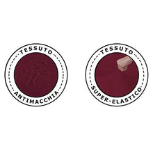 Copridivano Italiano 2 Pezzi ANTIMACCHIA (copridivano + copricuscino) bielastico Elastico 1P 2P 3P 4P - Made in Italy (Bordeaux, Cuscino 4 Posti)