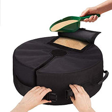 Borsa per Pesi con Base a Ombrello, Grande Apertura e Maniglie Base Tenda Ombrellone in Tessuto Oxford Impermeabile con Pala in Sabbia per Prato da Spiaggia All'aperto (Medium Round Bag+Sand Shovel)