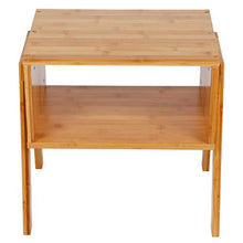 Ausla Comodino Comodino Comodino in Bambù Impilabile Comodino Comodino Comodino Comodino Comodino Comodino Comodino Armadietto per Decorazione Camera Da Letto 39,9 x 29 x 41,9 cm