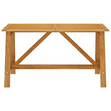 FAMIROSA Tavolo da Giardino 140x70x73,5 cm in Massello di Acacia