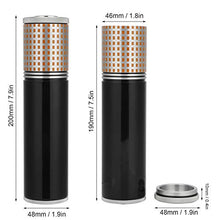 Portasigari Accessori per sigari Portasigari da 200 x 48 mm Tubi per sigari per riporre 3 sigari(black)