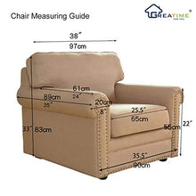 Greatime Stretch Fodera Divano Sofa Cover mobili Protector Divano Scudo Morbido Divano con Fondo Elastico Antiscivolo Schiuma Kids, Poliestere Spandex Tessuto Jacquard Quadretti Sedia caffè