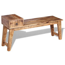 vidaXL Panchina Panca da Giardino Esterno con Cassetto Legno 120x36x60 cm