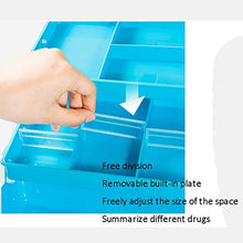 ZSH Medicina di Sicurezza, 3 Strati Portatile Multifunzionale Medicina Box First Aid Box Storage Box for Home Office 33.5 × 18 × 16 Centimetri