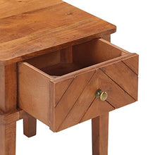 vidaXL Comodino 40x40x50 cm in Legno Massello di Acacia
