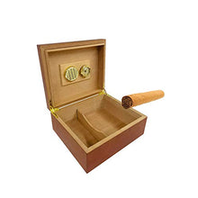 YYYUR Cedar Cigar Box, Europea Retro Grande capacità 50 Cigar Humidor, con igrometro, Decorazione Domestica Viaggio Portatile Cigar Box