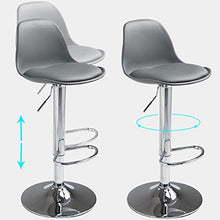 Sedia da Pranzo Stools Regolabile con Schienale E Poggia-Piede,Altezza di Sollevamento Peneumatica,Sedile Gireggiatore,per Studio,Salone E Contatore,Sedie Home Desk.