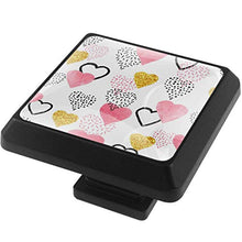 Amore cuore 3 PCS Pomelli per Porta, Pomolo per Mobile, Pomelli per Mobili con Viti, Maniglia per Armadietto, Pomelli per Porta, Pomelli per Cassetti per Porta, Armadio, Cassetto e Credenza