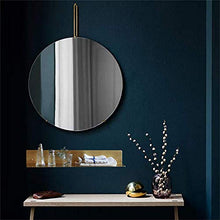 Specchio 70 cm Specchio da Bagno Illuminato a LED, retroilluminazione con Specchio Rotondo Leggero, Pulsante a sfioramento Specchio per Il Trucco