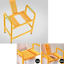 Bath Chair Anziani Servizi igienici Sedile Doccia Sedia a duplice Uso in Acciaio Inox Anziani Chair igienici disabile Nylon Bagno Sgabello Sicurezza