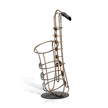 Szl Forma di Sax in Metallo Portabottiglie Scaffale Bellissima Scultura Portabottiglie Bottiglia di Vino Creativa Rack Decorazioni per la casa Mestieri Interni