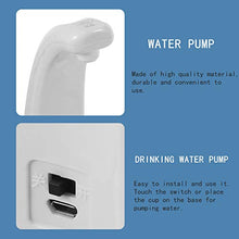 UPKOCH Pompa per Bottiglia d'Acqua Ricarica USB Sensore Intelligente Pompa Automatica per Acqua Potabile Distributore di Acqua Elettrico Portatile Interruttore Bottiglia d'Acqua Bianco