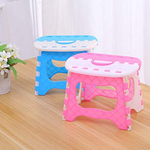 KOLOSM Sgabello Pieghevole da Bagno Bagno Piccola Panca per Bambini e Adulti all'aperto Portatile Sgabello Pieghevole Portatile Sgabello Pieghevole in plastica Addensato (Color : Pink)