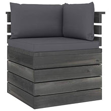 FAMIROSA Set Divani da Giardino su Pallet 6 pz con Cuscini Massello Pino-1923