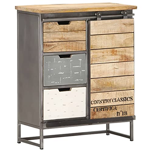 vidaXL Credenza 60x30x70 cm in Legno Massello di Mango