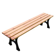 outdoor product Panchina da Giardino in Legno per Interni All'aperto, Panchina da Giardino,Panca per Balcone Cortile con Struttura in Legno Massello Anticorrosivo E Ghisa,Sedia Portico con Schienale