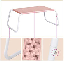 TONG HXF- Desk Ping Piccolo Semplice Studio scrivania Portatile Tavolo Pensione 45 * 35 * 23 Centimetri Durevole (Color : Pink)