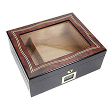 YUTRD ZCJUX Legno Cigar Box Desktop Humidor - Cigar Box Desktop Cedar Humidor Trasparente Glass Window buona Tenuta
