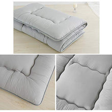 Futon Materasso Singolo,Materasso Pieghevole Dormitorio Studente,Materasso Futon Pavimento,Morbido e Traspirante Addensare Tatami Mat Sleep,Grigio,Regina