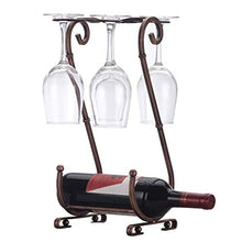 LHQ-HQ Vino Ferro Semplice cremagliera Forma Europea retrò Curva Soggiorno casa visualizzazione Decorazione Creativo Decorazione della casa 18.5x23x39.5cm