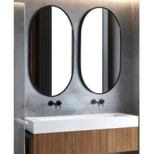 Specchio bagno Specchio ovale a parete con cornice in metallo Specchi per trucco grandi Specchio ingranditore Specchio ingranditore Doccia Make-up Specchio-Camera da letto Soggiorno 52 cm × 83 cm