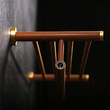 SWNN Bathroom Shelves Portasciugamani in Legno Antico Bagno Cinese Retro Portasciugamani Bagno Porta Asciugamani in Acciaio Inox Impermeabile