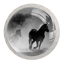 Cavallo in corsa 4 PCS Pomelli per Porta, Pomolo per Mobile, Pomelli per Mobili con Viti, Maniglia per Armadietto, Pomelli per Porta, Pomelli per Cassetti per Porta, Armadio, Cassetto e Credenza