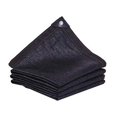 Senza marchio DANDAN Ombra Rete Schermo Solare Crittografia Ispessimento Isolamento Termico Rete Patio Tetto Balcone Isolamento Carne Auto Schermo Solare 12 Pin Nero (Size : 4 * 8m)