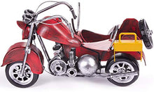 Brubaker Portabottiglie per Vino - Motocicletta con Sidecar Rosso - Decorazione in Metallo - Portabottiglie con Biglietto d'Auguri - Regalo del Vino
