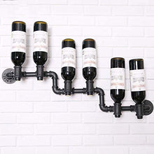 FMOGE Portabottiglie da Parete Portabottiglie Decorazione da Parete Portabicchieri in Ferro Portabicchieri da Parete in Ferro Ristorante Bar Bicchieri da Vino Mensola