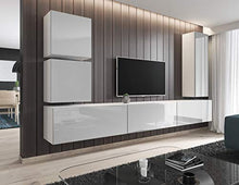 E-Com - Armadio Alto Fay - 120 cm - Bianco/Grigio