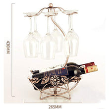 FAGavin Iron Sun Flower Red Wine Doppio Bottiglia/Coppa Staffa Stabile Stabile Wine Cabinet Galvanotecnica Decorazione Decorazione di Moda