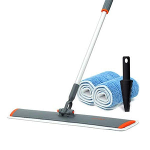 WAMSY Mop 60Cm Telescopico Piatto Mop in Microfibra Asciugamano in Tessuto Pulizia del Pavimento di Casa Strumenti per La Pulizia del Mop Piatto