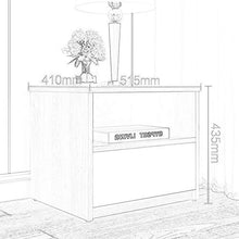 Comodino Comodino, Comodino Armadio Camera da Letto Log Color Economy Armadio Comodino, Adatto per: Soggiorno/Camera da Letto/Studio, 51.5x41x43.5cm