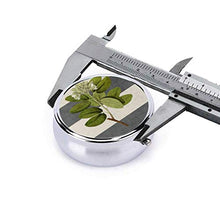 Scatola rotonda per medicina portatile, mini pillole in metallo, dispenser per pillole, borsa da tasca, regalo da viaggio, strisce botaniche