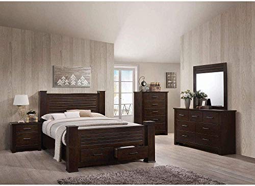 YRRA Comodino di Transizione con 2 cassetti e Maniglie in Metallo, Comodino, Divano, tavolino Laterale per Soggiorno, Camera da Letto, Completamente assemblato 26 L x 17 P x 26 A (Mogano)