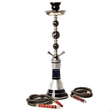 SJZJ Tabacco Narghile, Narghilè di Vetro Tubo di Narghilè Chicha Narguile Completo Nargile Waterpijp con Sheesha Ciotola di Ceramica Tenaglie di Carbone (B)