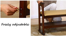 YANG 2 Livello Modifica del Pattino Bench Rack Shoe Imbottito Poggiapiedi Sedile Cucina in Legno Pouf ottomano Carico 200kg (Size : L53XW33XH51CM)