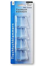 ASIS nettrade mollette per tovaglia, 12 pezzi, in plastica trasparente, con molla in metallo