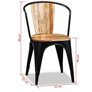 lyrlody- 4 sedie da pranzo in legno massiccio, moderne, per cucina, hotel, ristorante, soggiorno, sala da pranzo, 51 x 52 x 80 cm