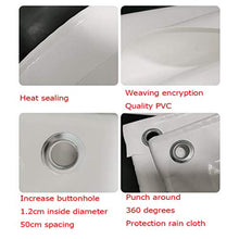 HAOXIANG Tela Cerata per Esterni Resistente, Tela Cerata per Camion A Vapore Appiccicosa in Tela Antipioggia Super Bianca Impermeabile, Spessore 0,42 Mm, 500 G / M2,Bianca,2mx6m