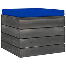 FAMIROSA Set Divani da Giardino su Pallet 8 pz con Cuscini Massello Pino-2029